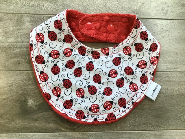 Droolie--Ladybugs w red minky