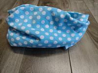 Infinity--Polka dots on Lt Blue